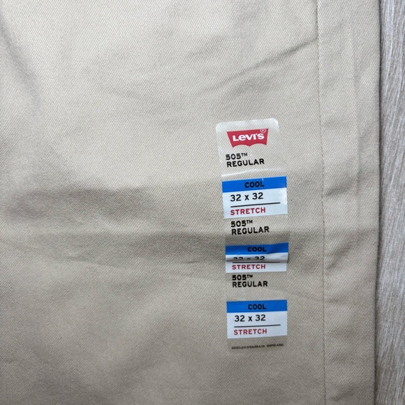 Levi’s men’s 32x32 505 regular beige pants - Picture 2 of 8